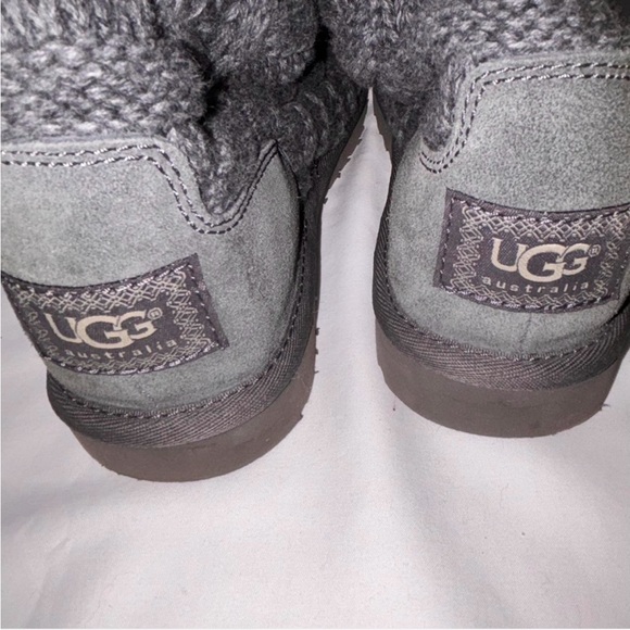 Ugg Gray Knit Knee-High Boots - Picture 5 of 7